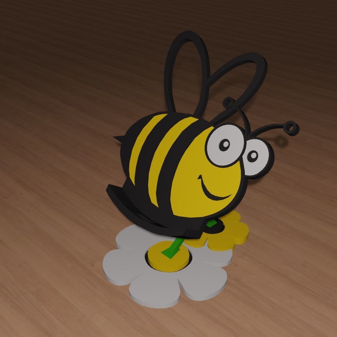 Bumble Bee Phone Stand 3D print model_1
