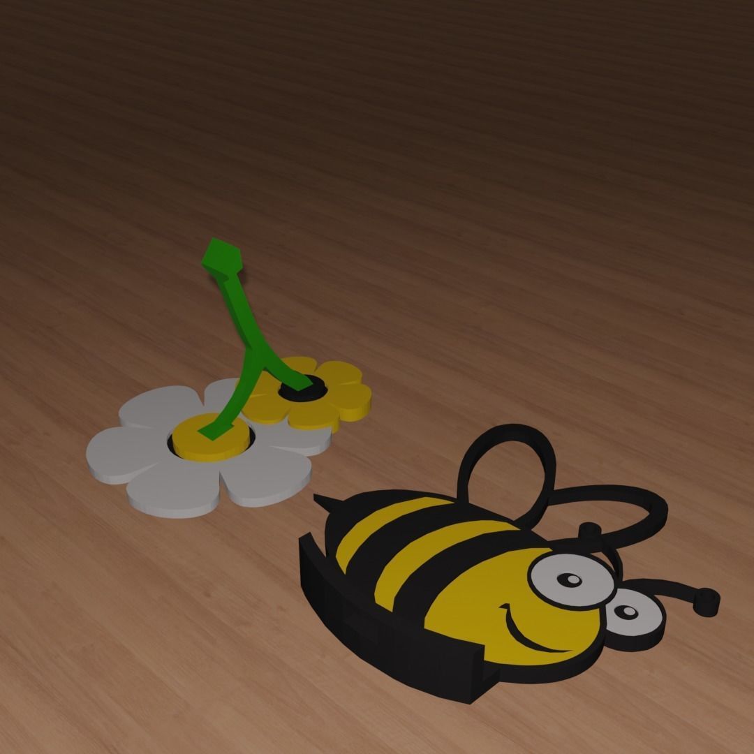 Bumble Bee Phone Stand 3D print model_6