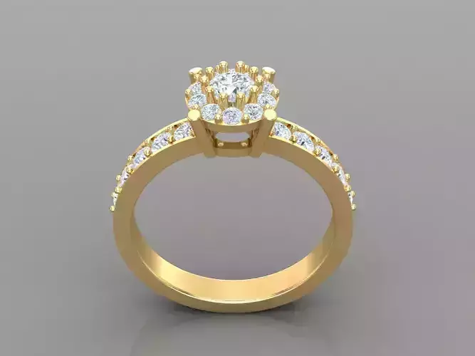 Premium Solitaire Diamond Engagement Ring For Women 1WR134