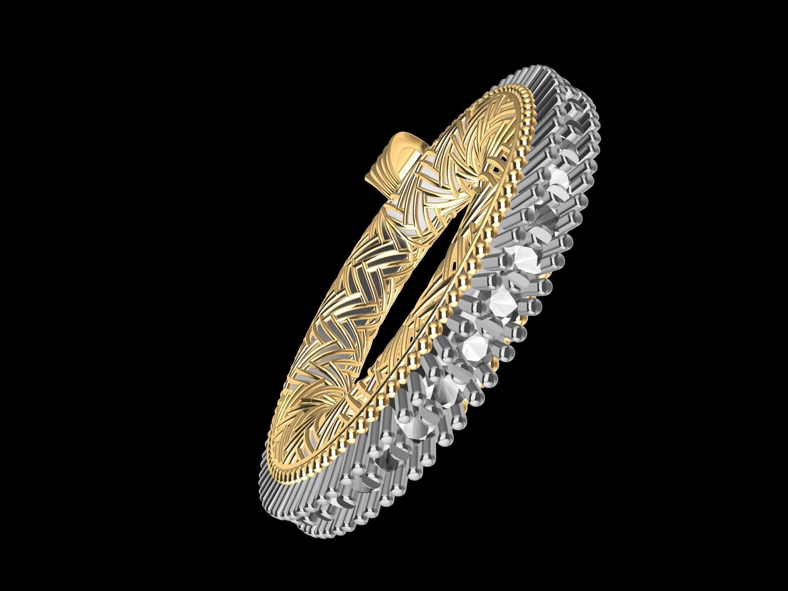 Contemporary Diamond Jali Pendant 3D print model_13