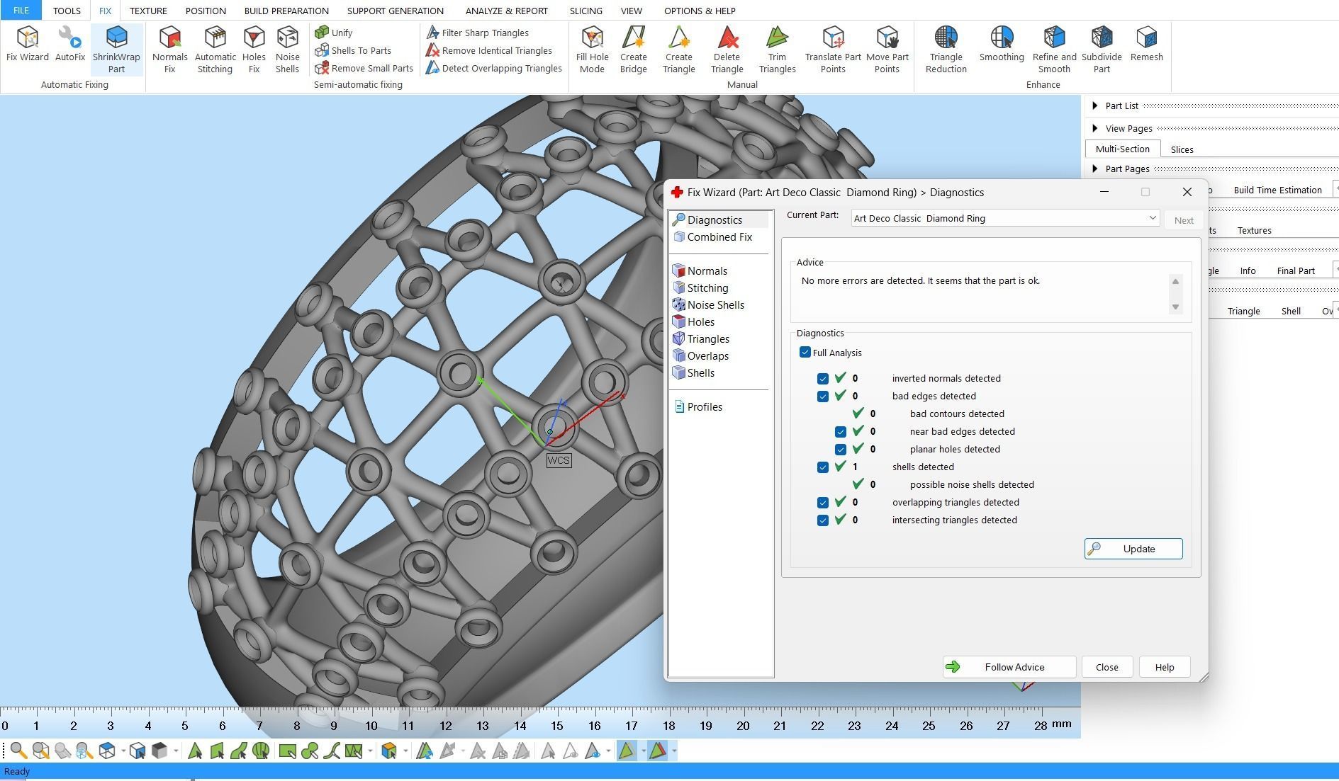 Art Deco Classic  Diamond Ring 3D print model_3