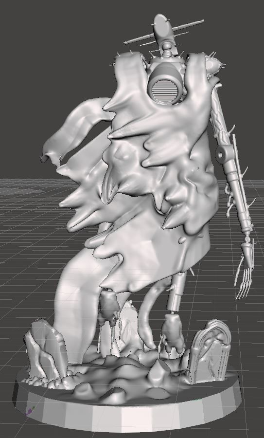 Lancer-Horus Lich Articulated 3D print model_1
