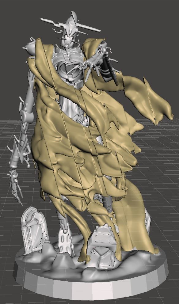 Lancer-Horus Lich Articulated 3D print model_2