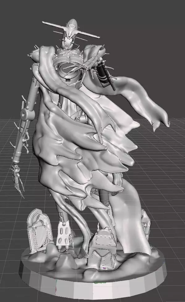 Lancer-Horus Lich Articulated 3D print model_0