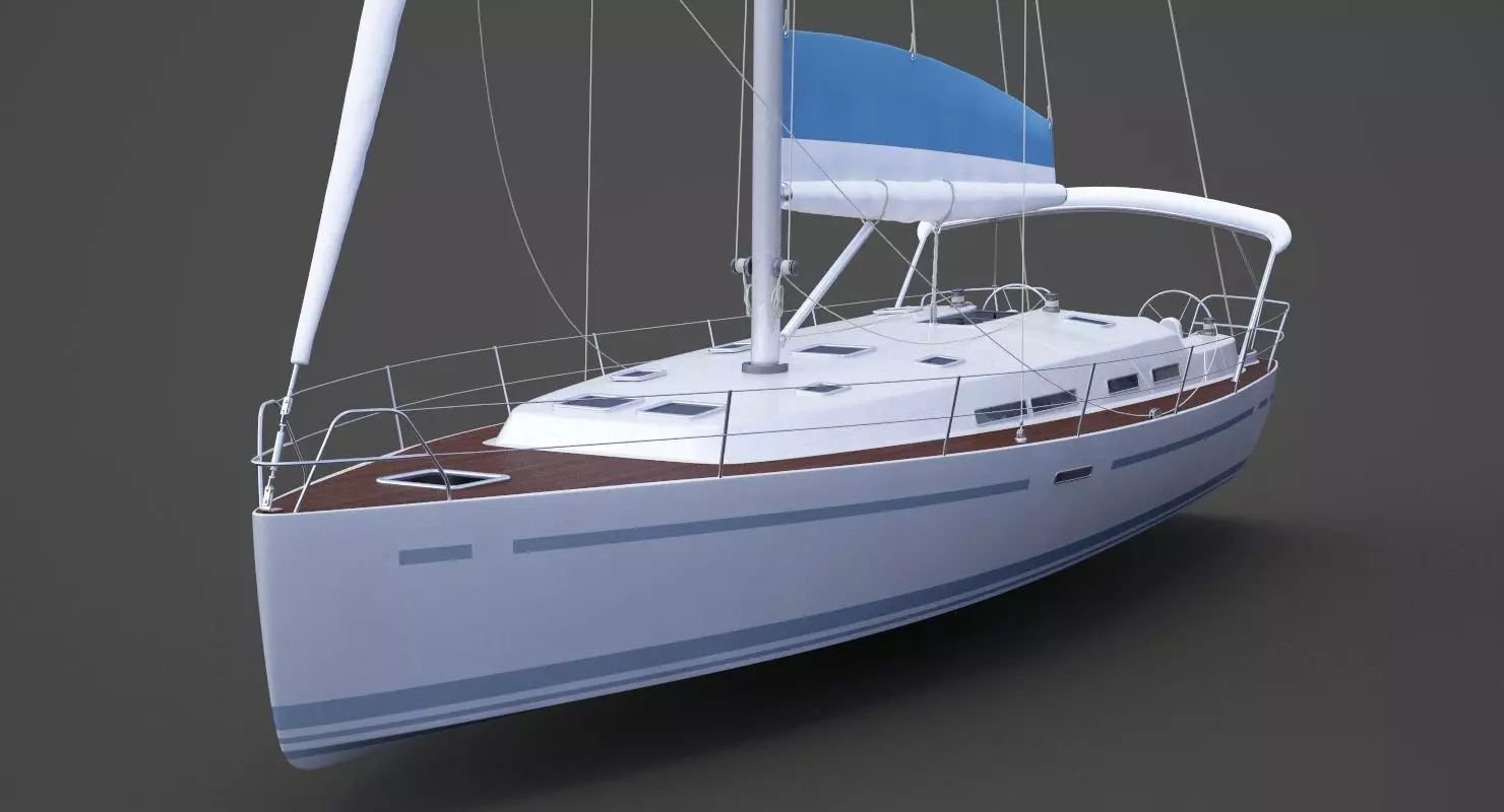 Photorealistic Yacht 04 3D model