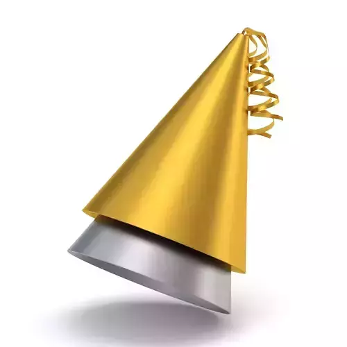 Party Hat Gold And Party Hat Silver