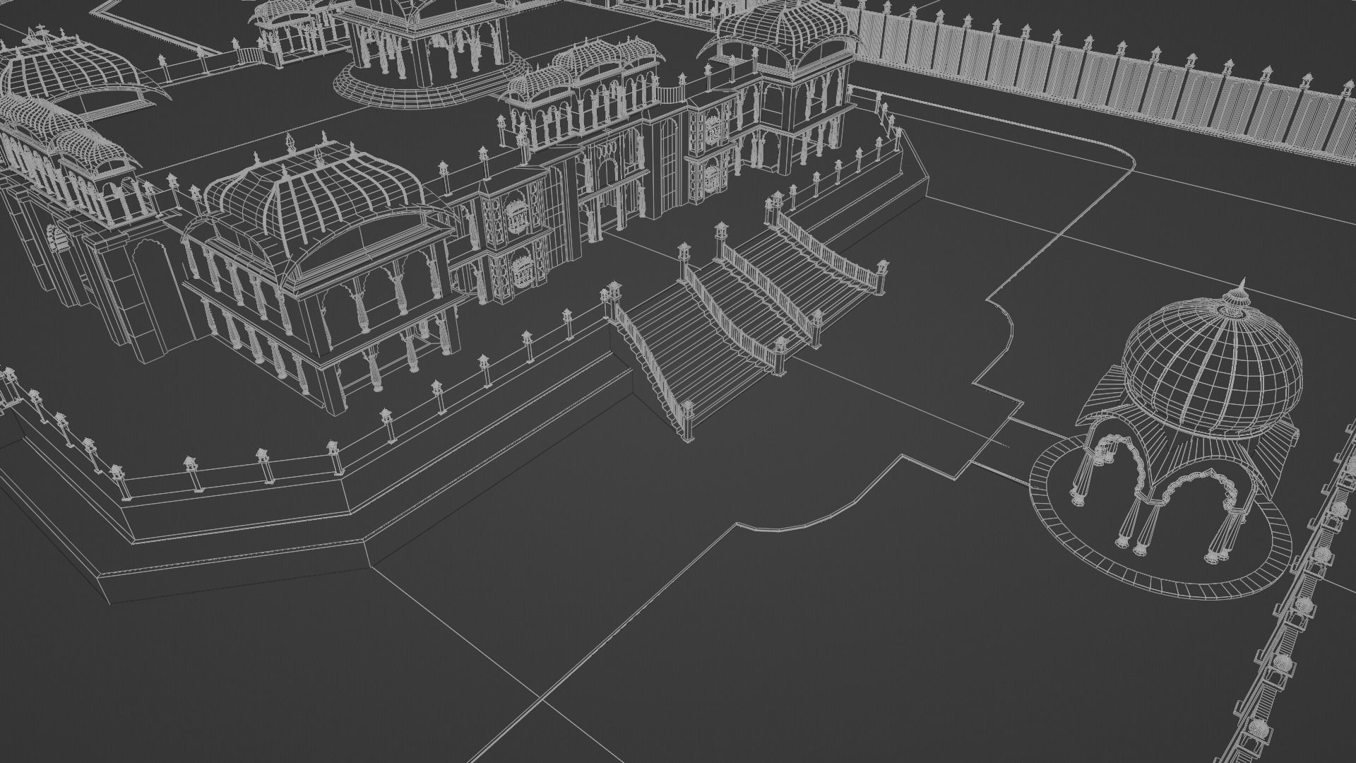 Indian architecture 3D model 3D model_13