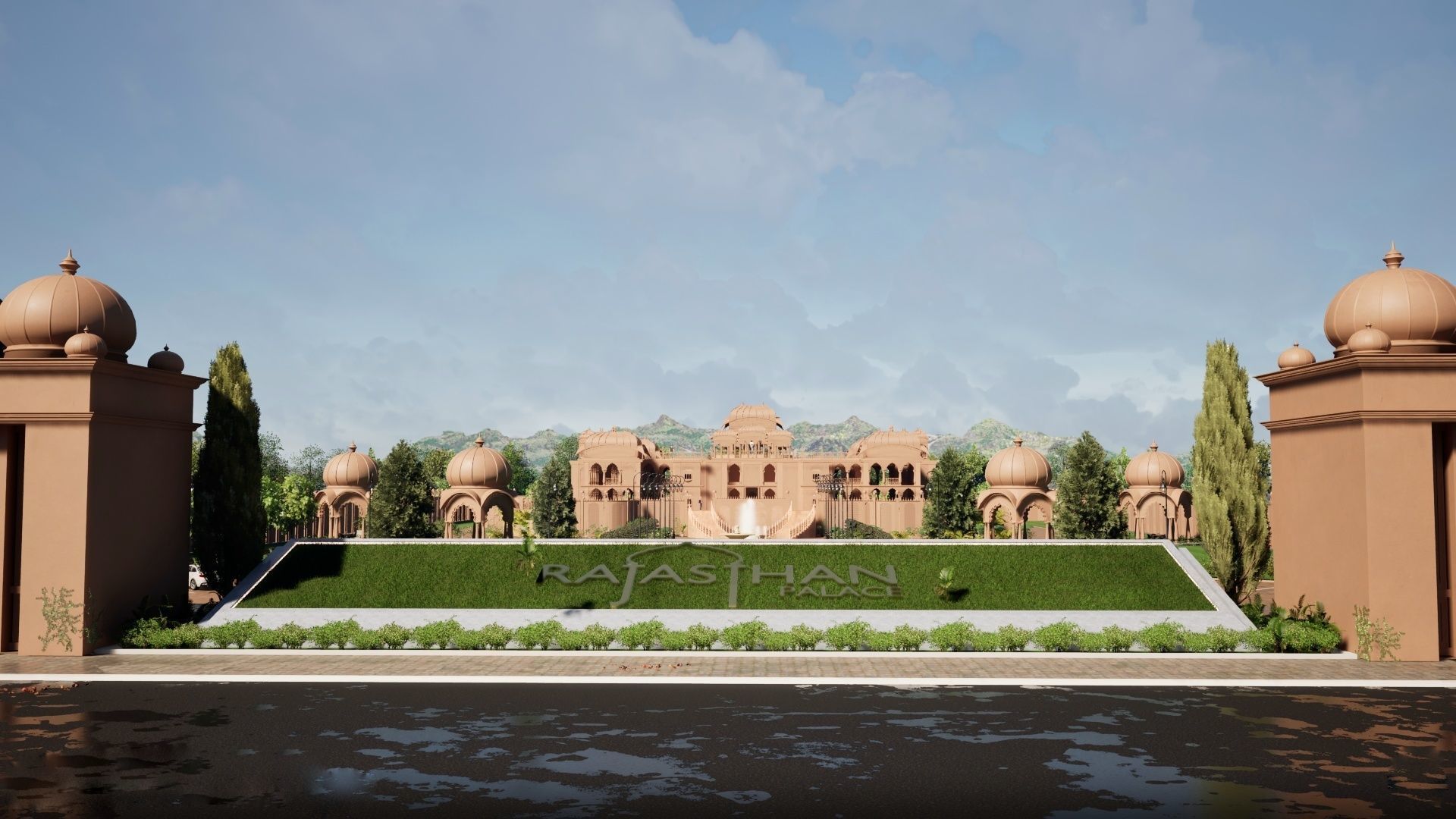 Indian architecture 3D model 3D model_3