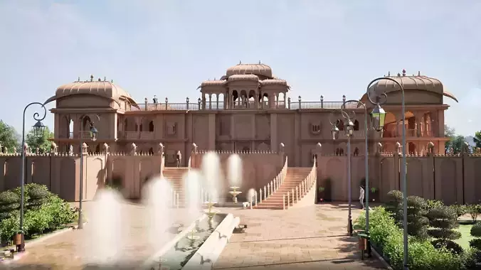 Indian architecture 3D model