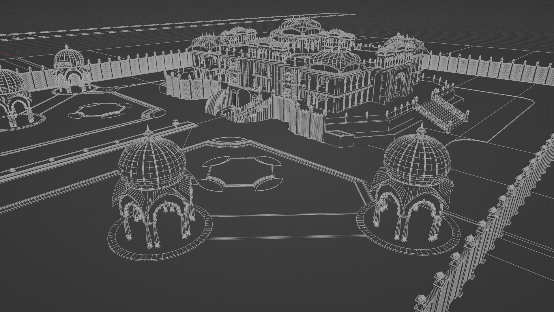 Indian architecture 3D model 3D model_12