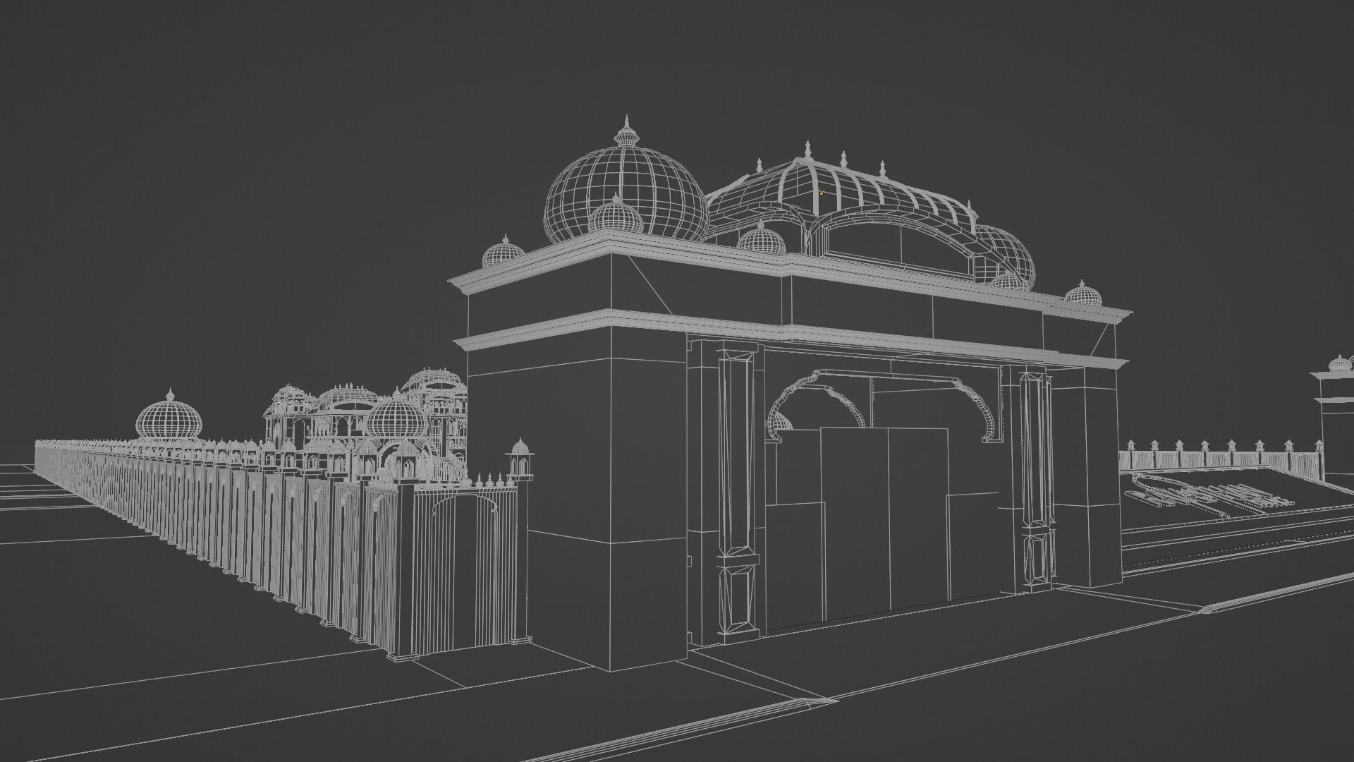 Indian architecture 3D model 3D model_14