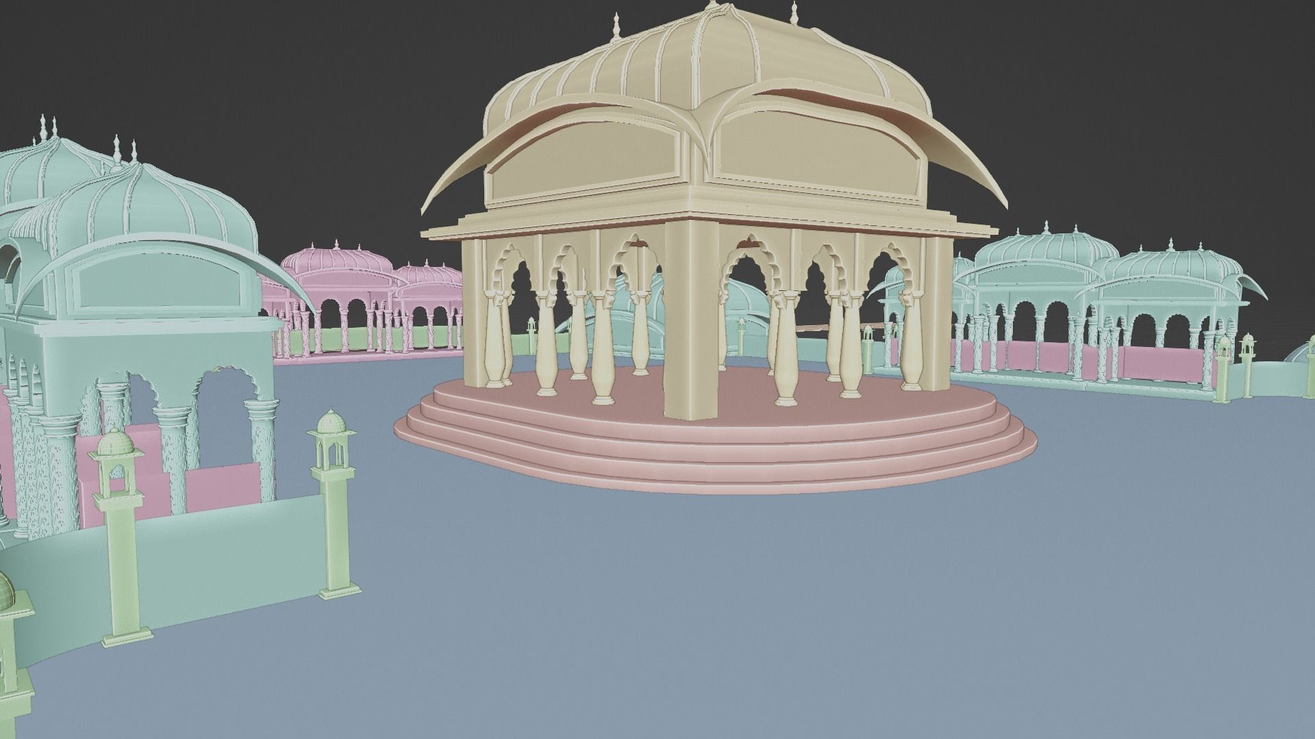 Indian architecture 3D model 3D model_10