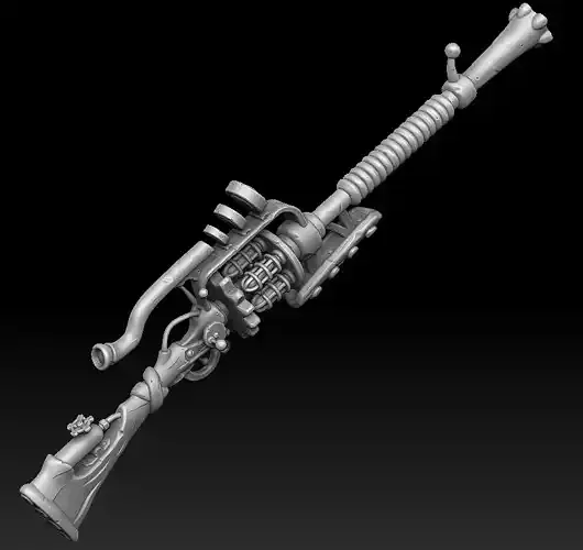Steampunk sniper rifle 3d print