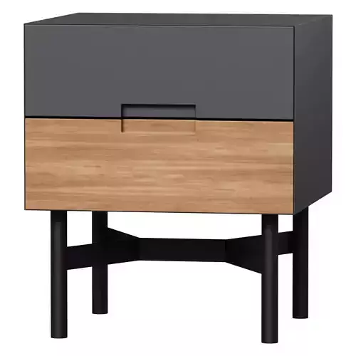 Bedside table with  drawers LORA