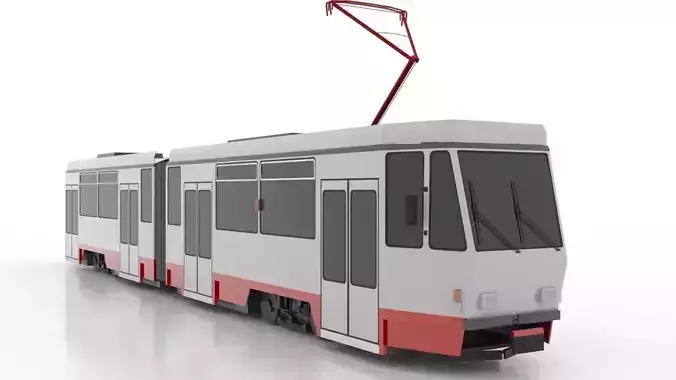 Tatra KT4DMC Low Low-poly 3D model