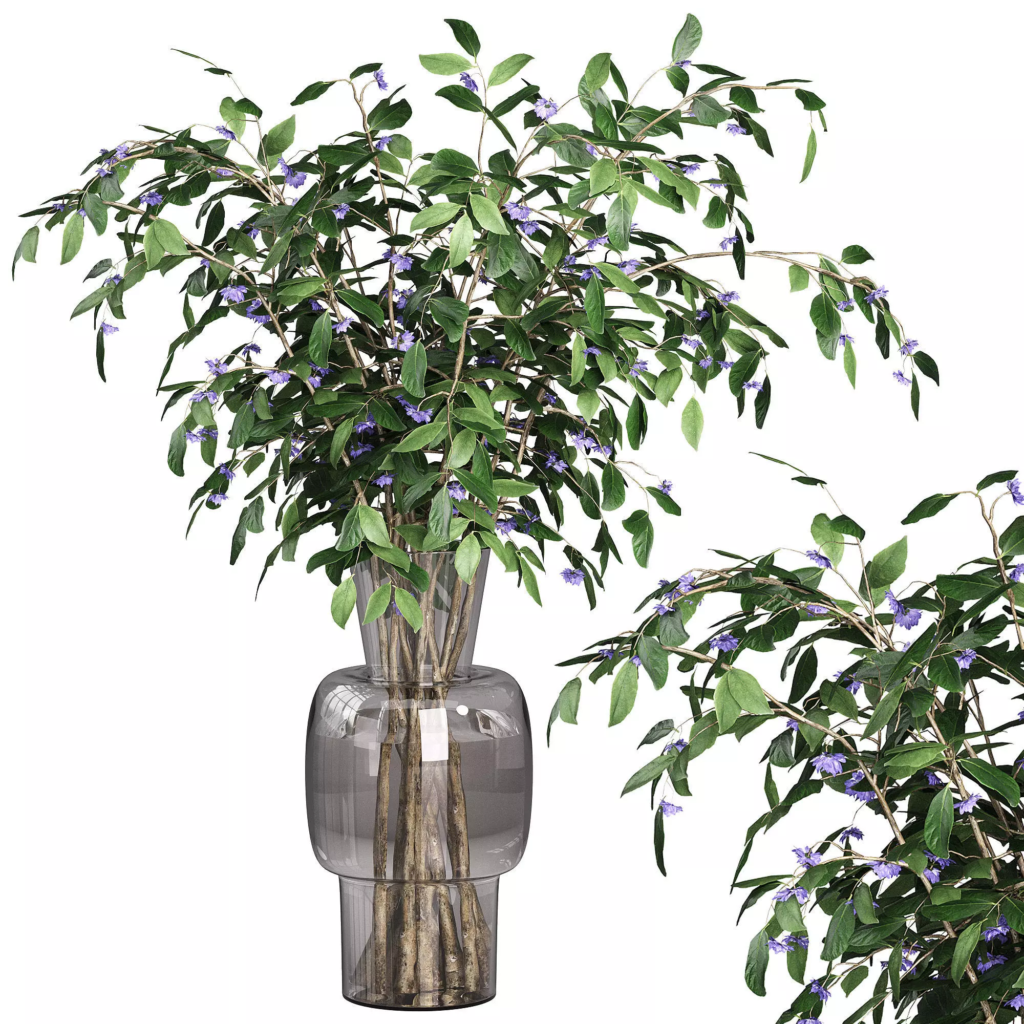 Decorative bouquet set 12 3D model