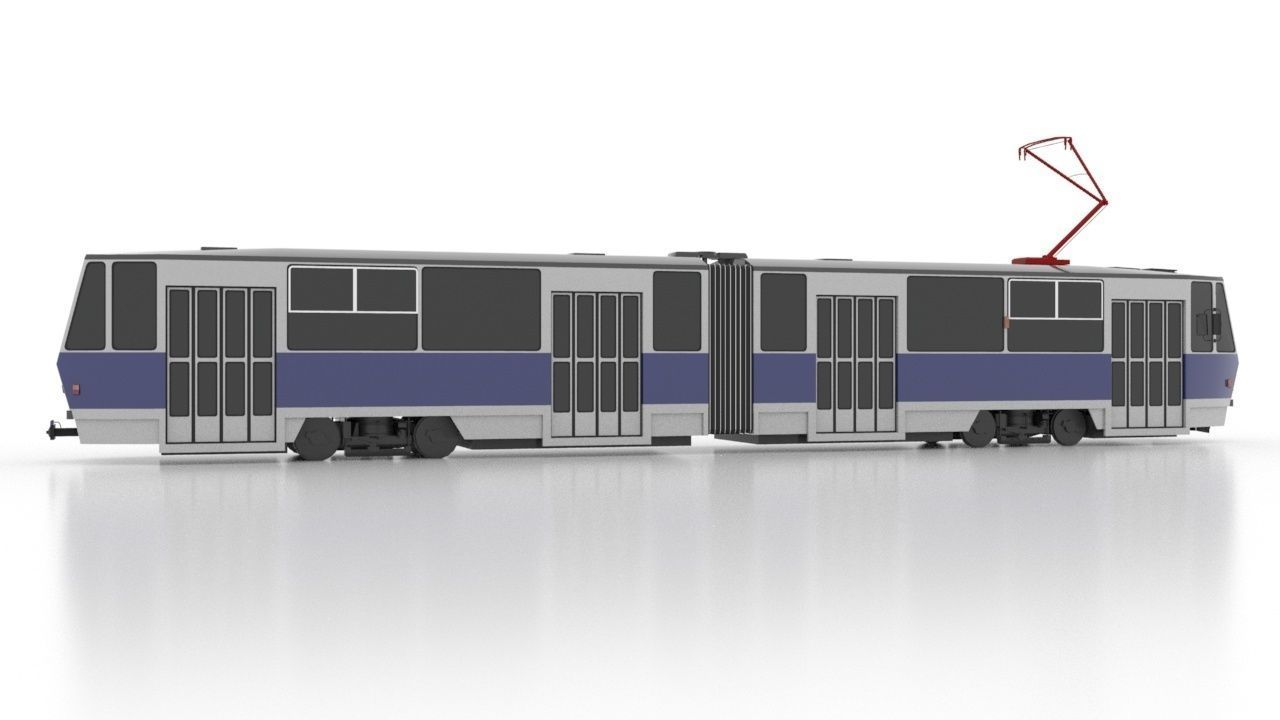 Tatra KT4YU-M Low Low-poly 3D model_6