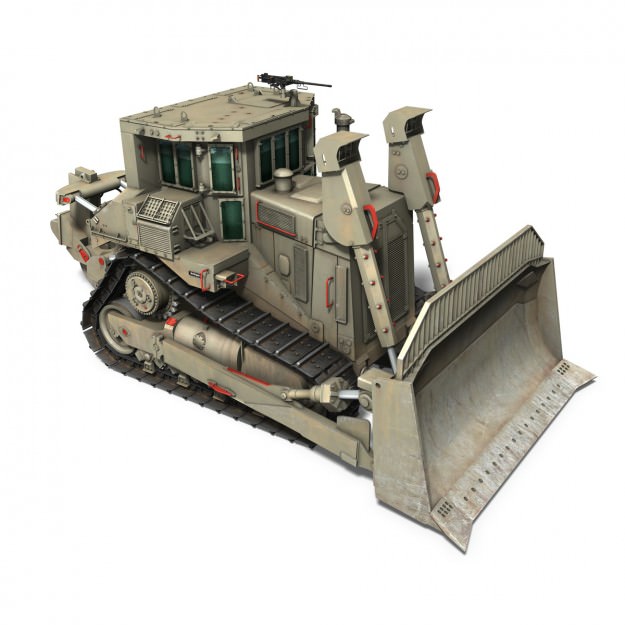 Armored D9R Bulldozer Doobi 3D model_7