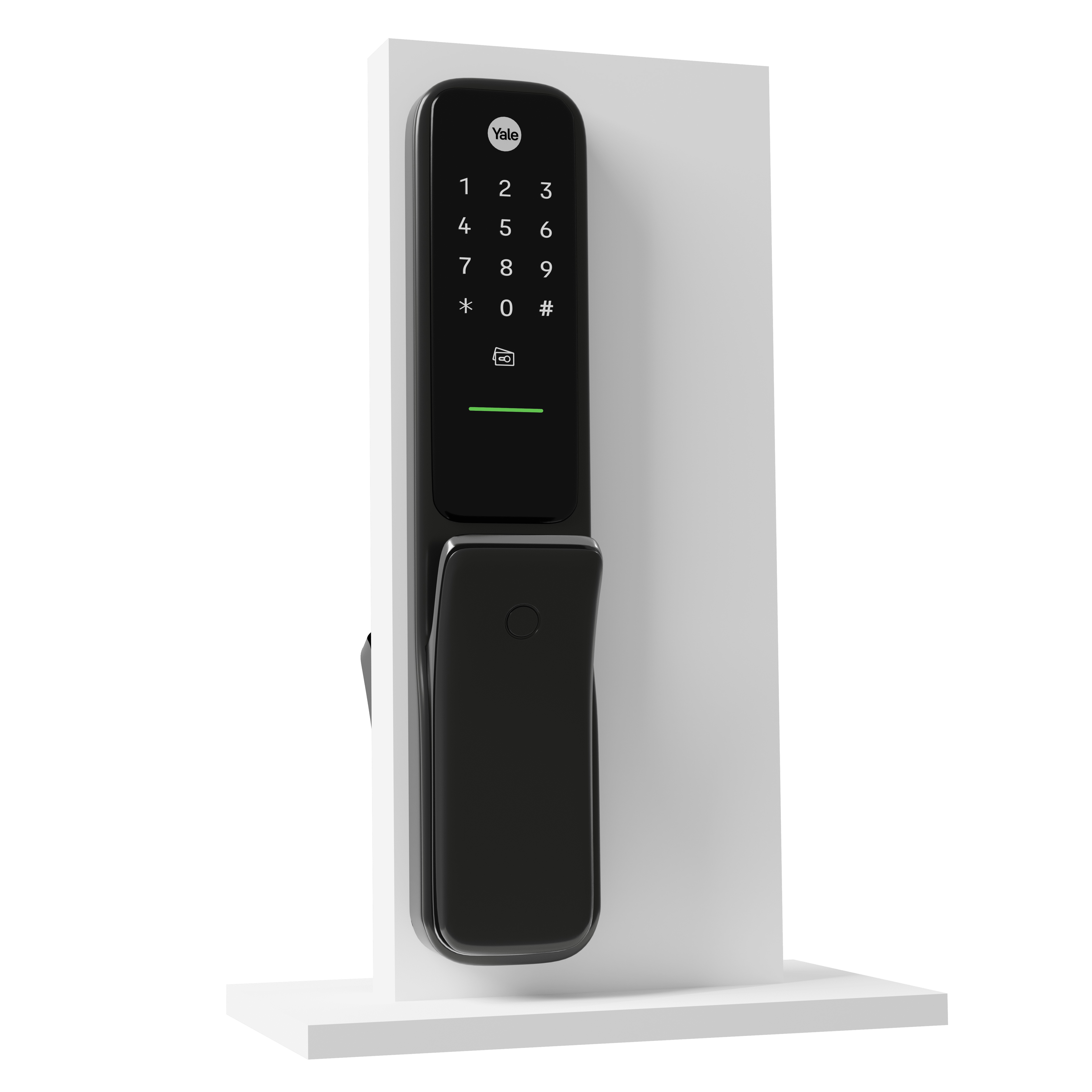 Digital Door Lock model Code Kyra Pro Gold And Bas Smart Lock Low-poly 3D model_3