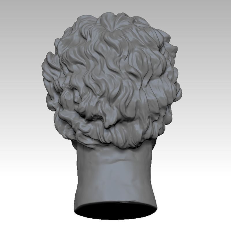 The al-Gaddafi Head sculpture 3D print model 3D print model 3D print model_2