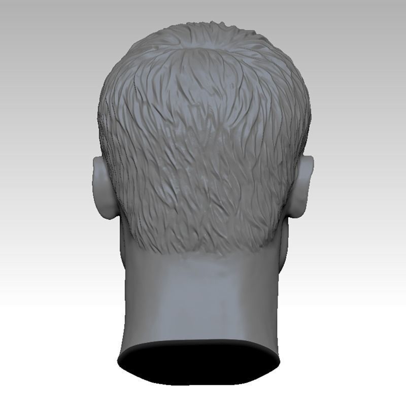 The Fight Club Brad Pitt Head sculpture 3D print model 3D print model_2