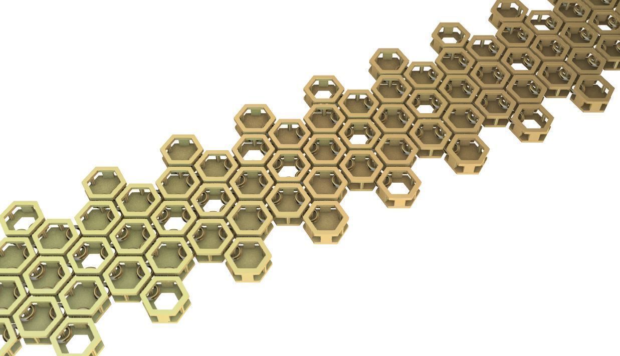 Bee Chain with newlook 3D print model_6