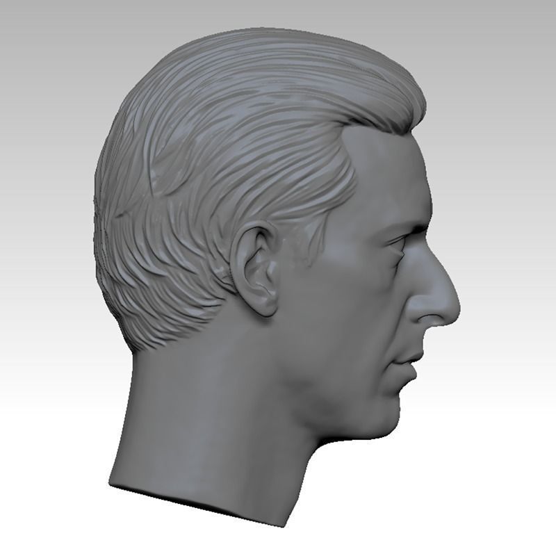 The Godfather 2 Al Pacino 1 Head sculpture 3D print model 3D print model_5