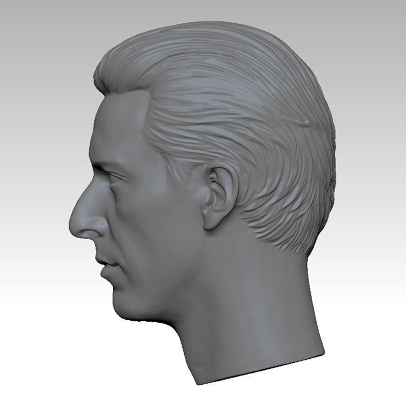 The Godfather 2 Al Pacino 1 Head sculpture 3D print model 3D print model_4