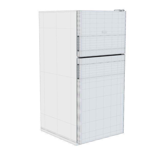 Hotpoint Handle Top Freezer Refrigerator 3D model_6