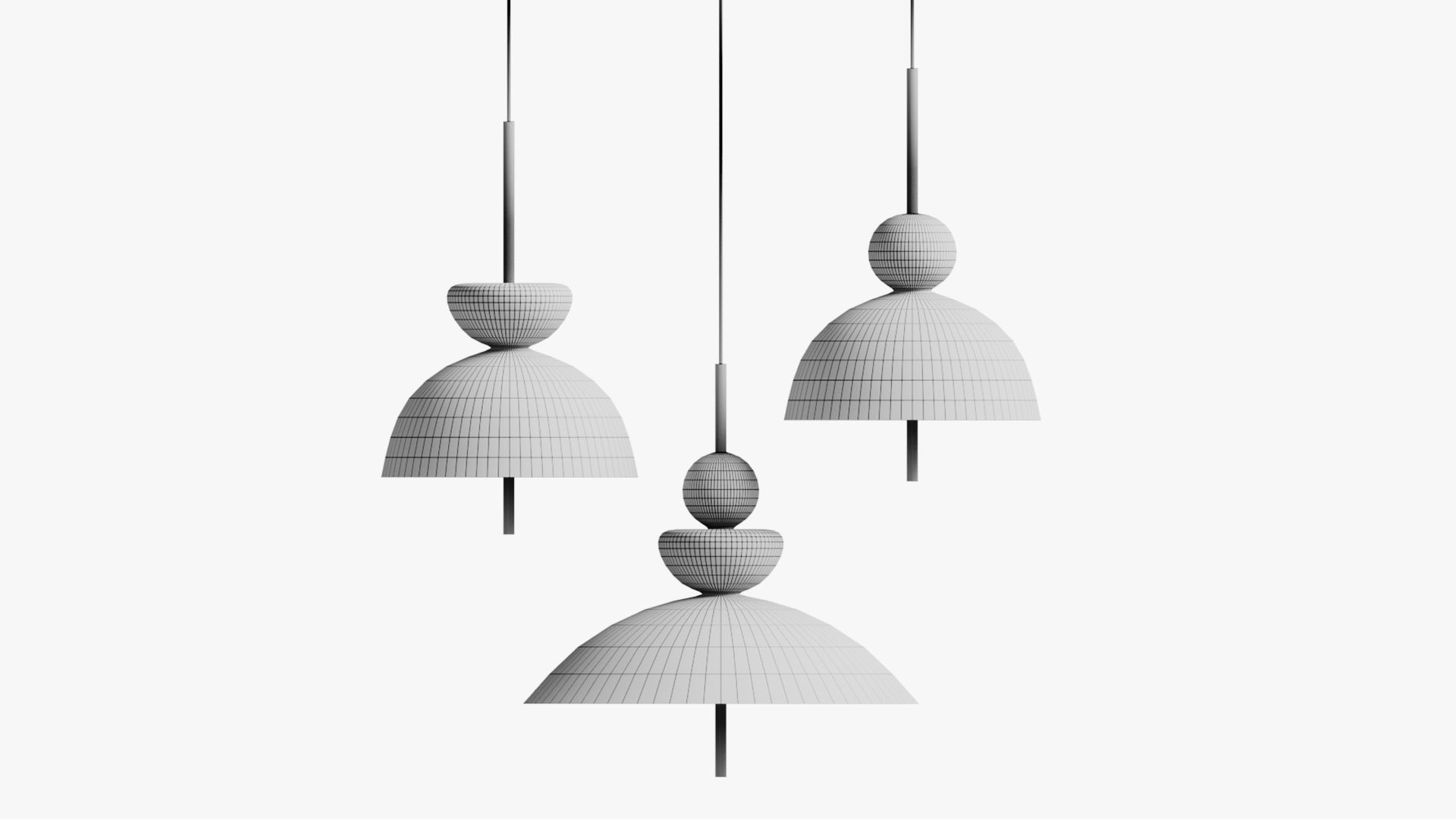 Maytoni Bangkok pendant lamp 3D model_7
