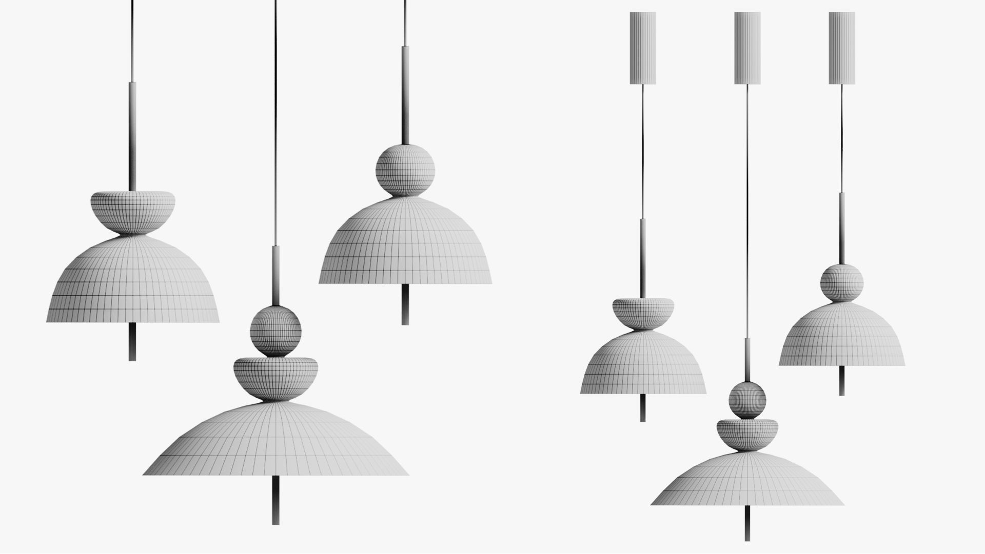Maytoni Bangkok pendant lamp 3D model_8