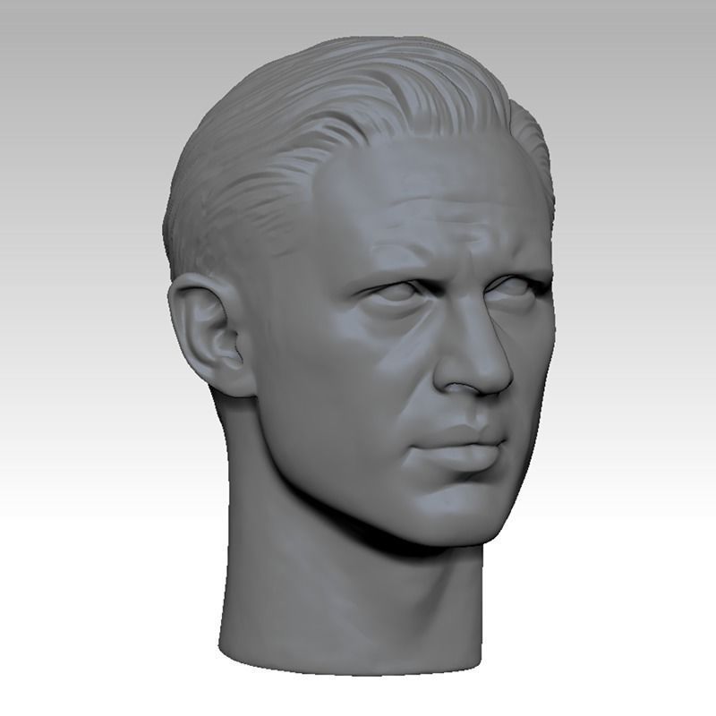 The Legend Tom Hardy Head sculpture 3D print model 3D print model_1