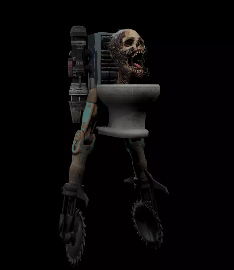 Skibidi S Low-poly 3D model_0