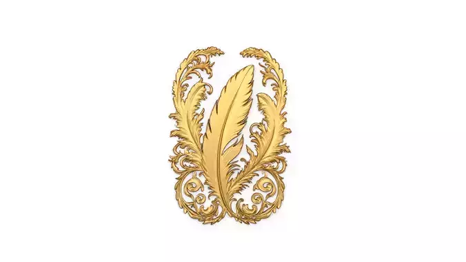 feather decor set wall mural 07