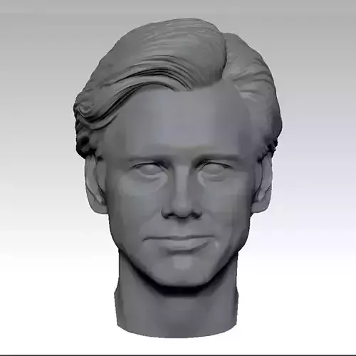 The Truman Show Jim Carrey Head sculpture 3D print model 3D print model