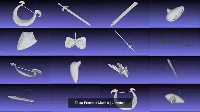 Zelda Printable Models 3D Model Collection