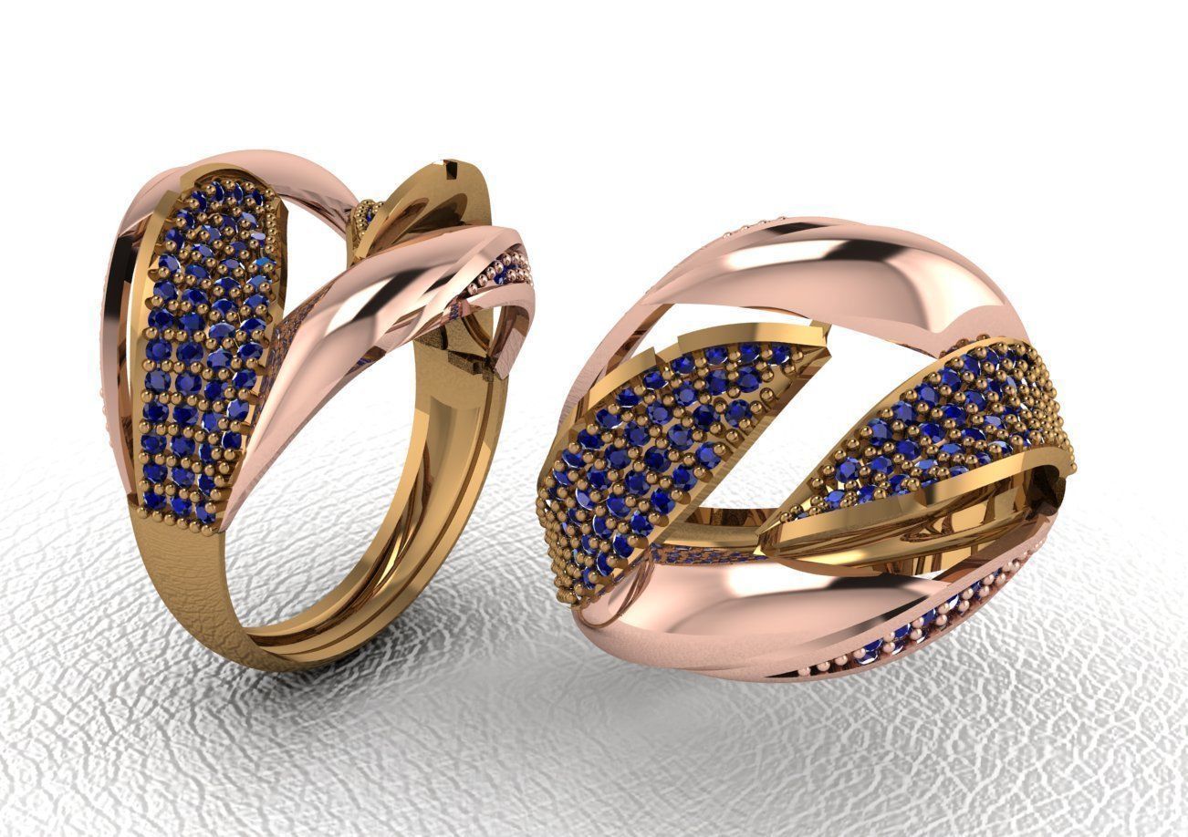 ring 50 pieces drawing 3d rihone drawing ring rings 3D print model_50