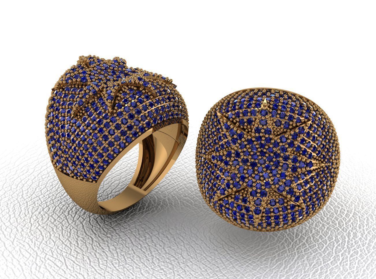 ring 50 pieces drawing 3d rihone drawing ring rings 3D print model_46