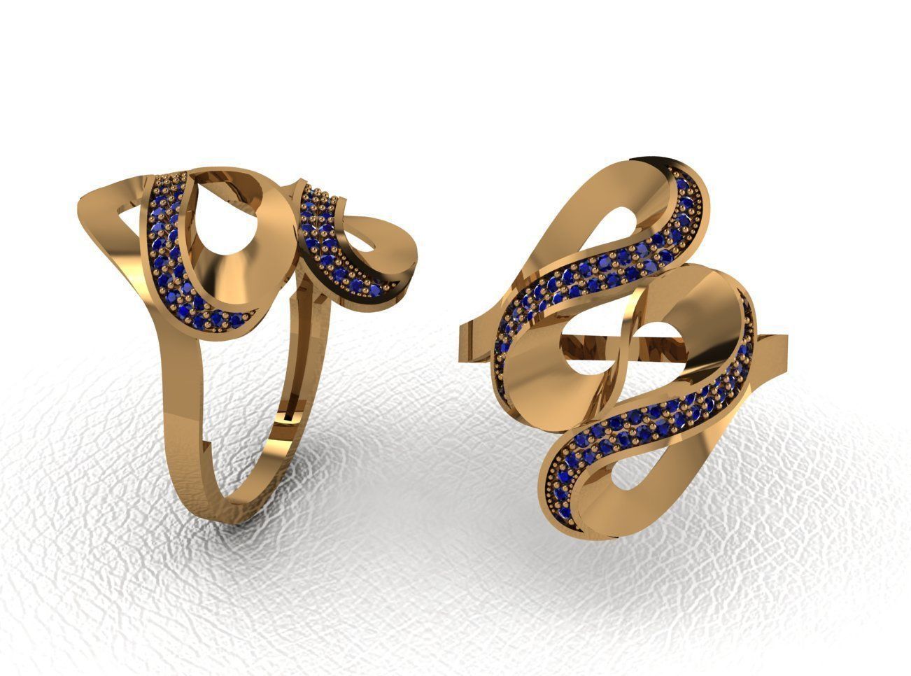 ring 50 pieces drawing 3d rihone drawing ring rings 3D print model_15