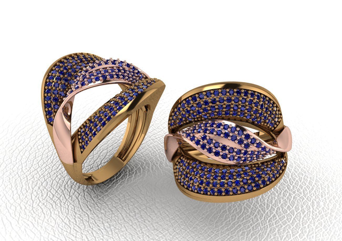 ring 50 pieces drawing 3d rihone drawing ring rings 3D print model_49