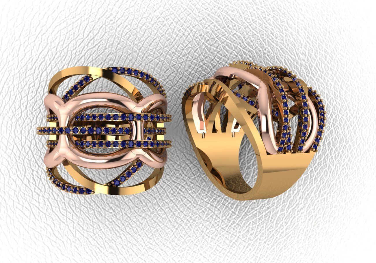 ring 50 pieces drawing 3d rihone drawing ring rings 3D print model_25