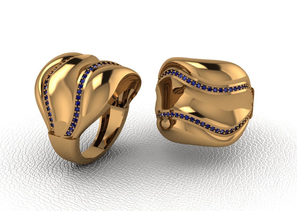 ring 50 pieces drawing 3d rihone drawing ring rings 3D print model_20