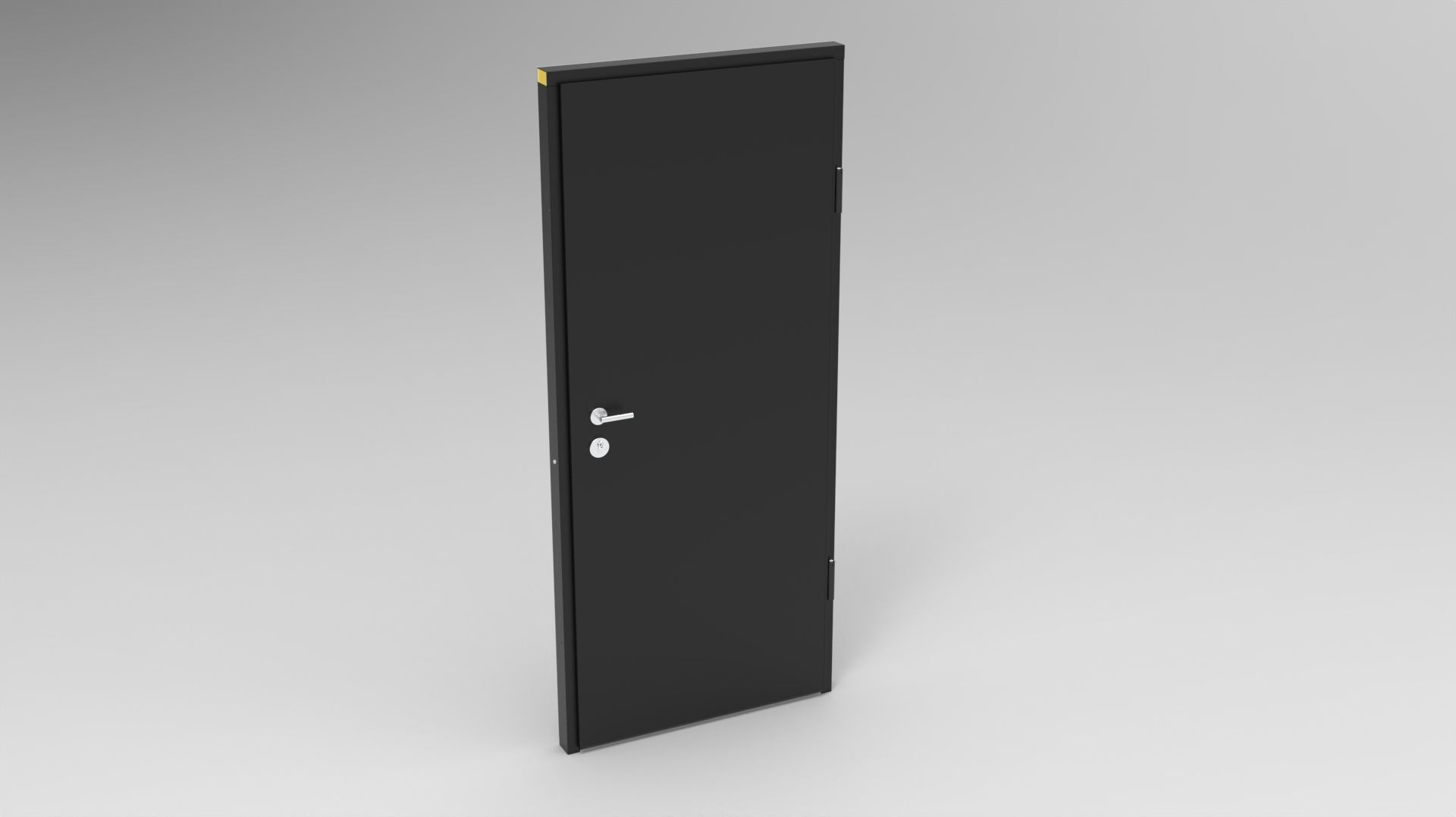 Metal door 3D model_2