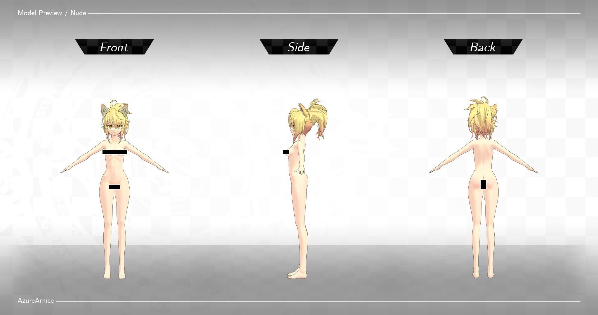 Highschool DxD - Kunou MMD Model DELUXE Low-poly 3D model_8