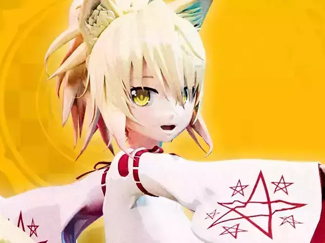 Highschool DxD - Kunou MMD Model