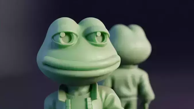 Pepe the frog 3D print model