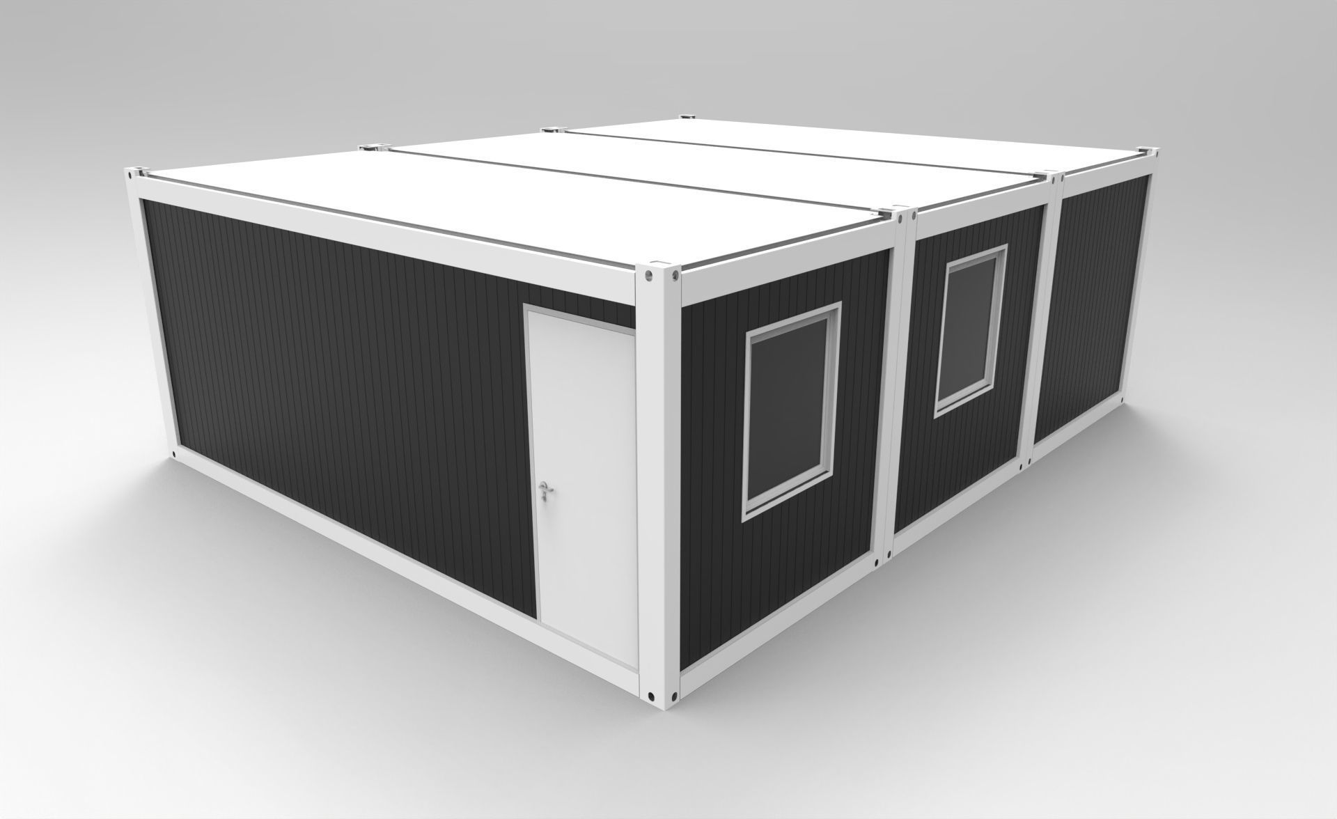 Container home 3D model_2