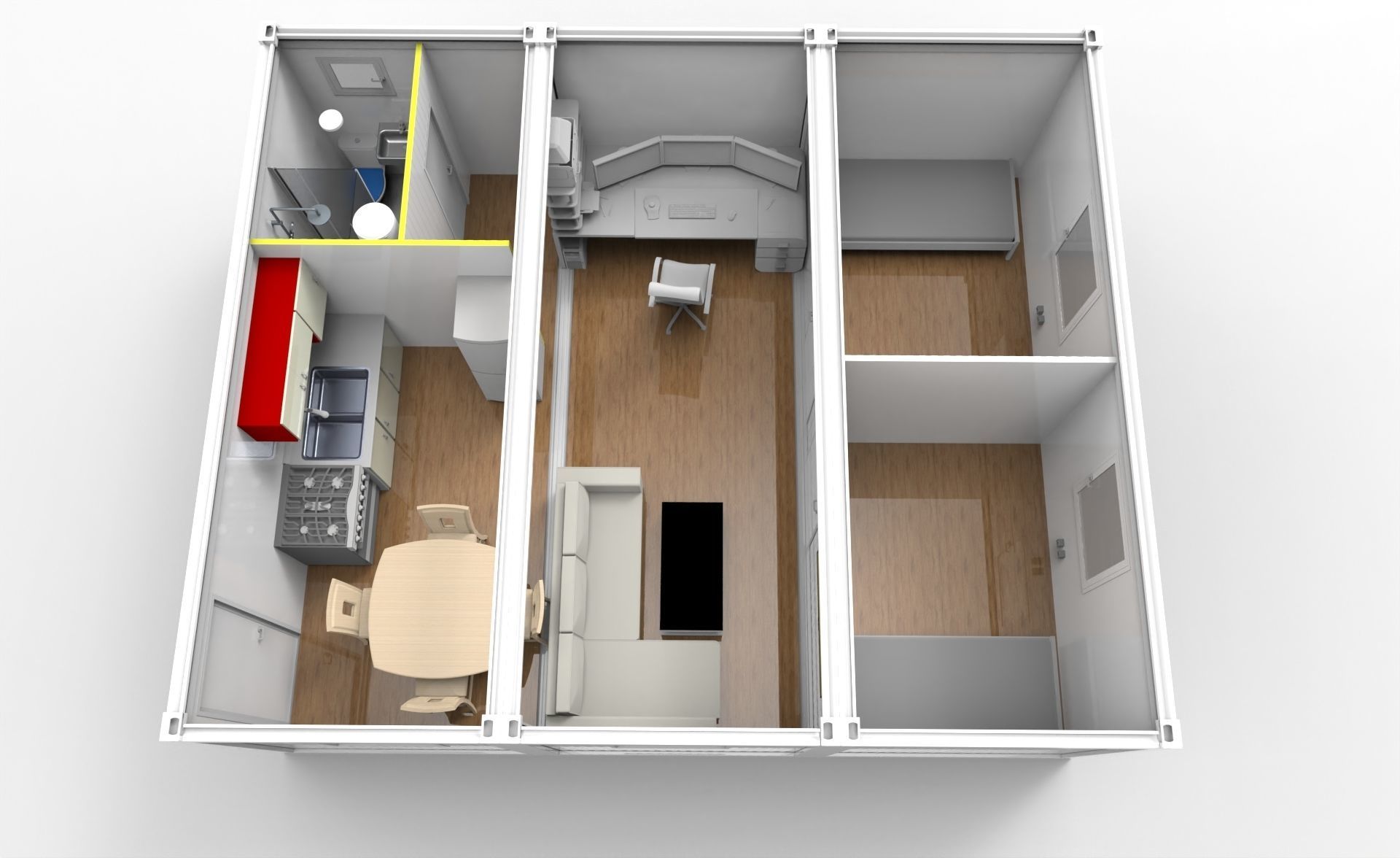 Container home 3D model_6