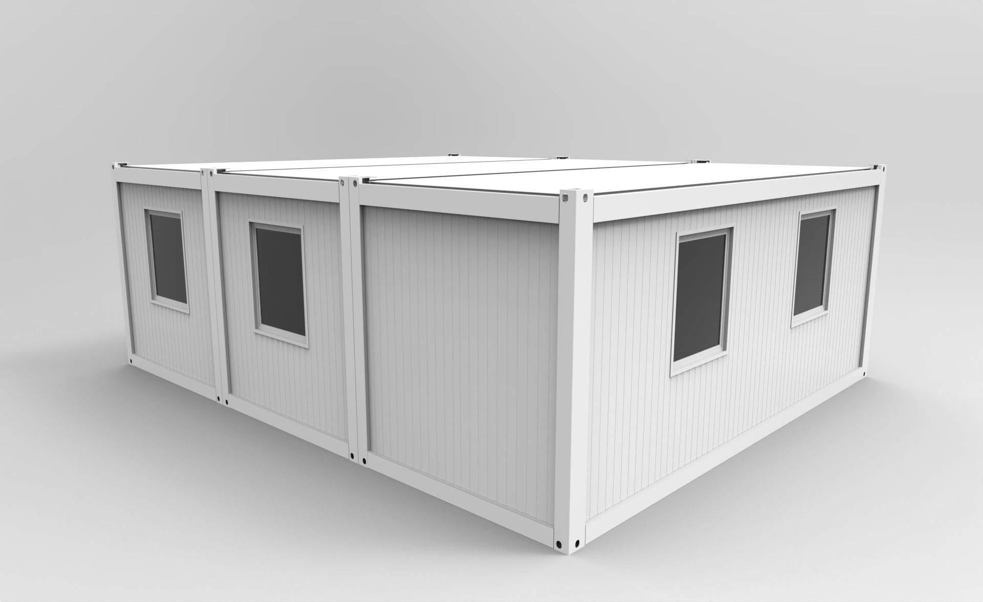 Container home 3D model_1