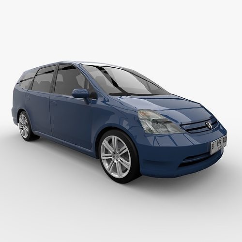 HONDA STREAM RN1 2001 Low-poly 3D model